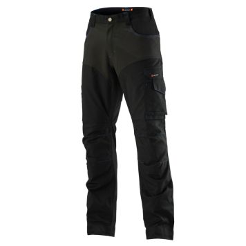 Työhousut L.Brador 1091B musta/sininen