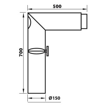 Kulmaliitosputki Aduro Musta 90 Astetta