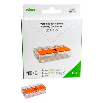 Rasialiitin Wago 221 5-nap 8 kpl