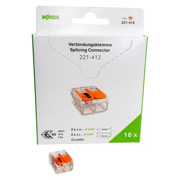 Rasialiitin Wago 221 2-nap 16 kpl