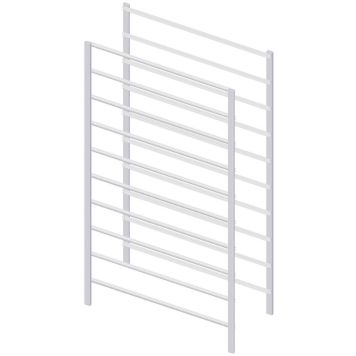 Telinepääty Lundbergs 10 Liukukiskoa Valkoinen