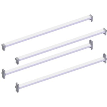 Poikkituki Lundbergs Perussarja 450 mm Valkoinen