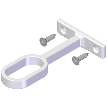 Kattokeskikannatin Lundbergs Vaatetangolle Valkoinen