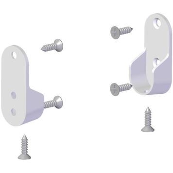 Seinäkiinnike Lundbergs Vaatetangolle Valkoinen