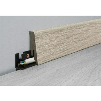 Jalkalista Logoclic Aquaprotect K58 Nature Oak 18 x 58 x 2600 mm