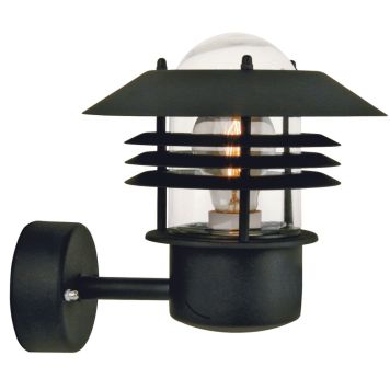 Seinävalaisin Nordlux Vejers Musta IP54