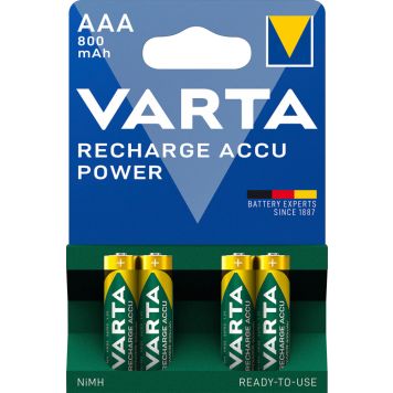 Akkuparisto Varta Recharge Accu Power AAA 800 mAh 4 Kpl
