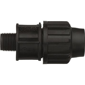 Muoviputkiliitin 25 mm x 3/4" UK