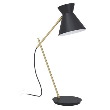 Pöytävalaisin Eglo Amezaga Musta/Messinki