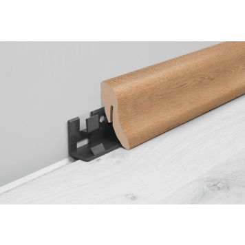 Jalkalista Logoclic 22 x 40 x 2600 mm MDF Savoyen Tammi