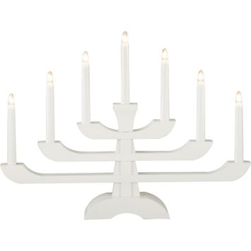Kynttelikkö Konstsmide Retro 7-os Valkoinen