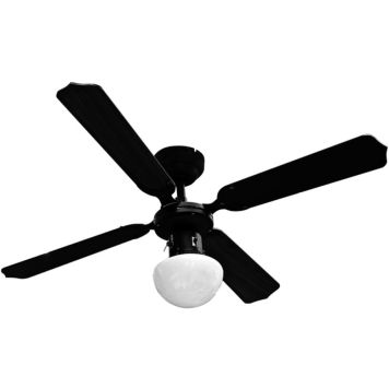 Kattotuuletinvalaisin Proklima Bungonia 2in1 musta Ø 105 cm