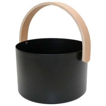 Saunasanko Saunia Pata musta/pyökki 6 l