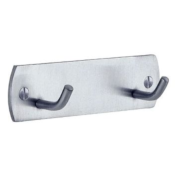 Kaksoispyyhekoukku Beslagsboden Mattaharjattu Kromi B456KM