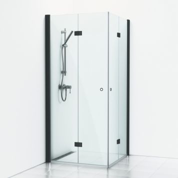 Suihkukulma Svedbergs Skoga taitettava mattamusta