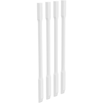 Kaidetolppa Lundbergs Helsinki Valkoinen 4 kpl 41 x 41 x 1140 mm