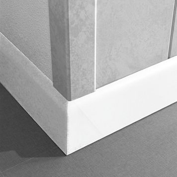 Jalkalista Logoclic K58 Sileä Valkoinen MDF 10 x 58 x 2600 mm