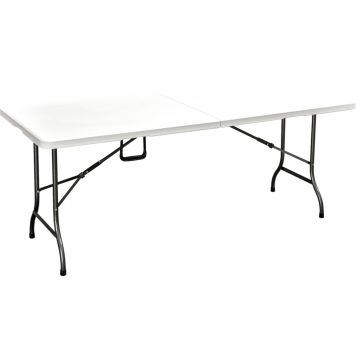 Puutarhapöytä 180 x 75 cm valkoinen