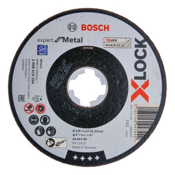 Katkaisulaikka Bosch X-LOCK Expert for Metal 125 mm 1,6 mm