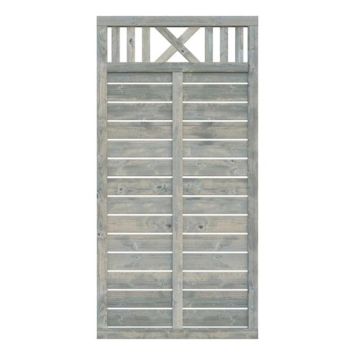 Aitaelementti Palmako Helis 2 harmaa 90 x 180 cm