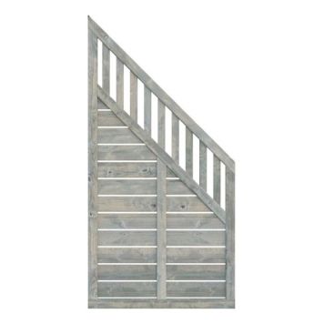 Aitaelementti Palmako Helis 3 harmaa 90 x 90/180 cm