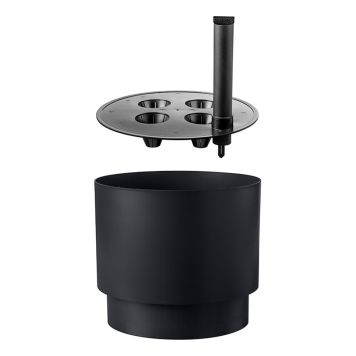 Kestokasteluruukku Orthex Pauliina musta 40 cm