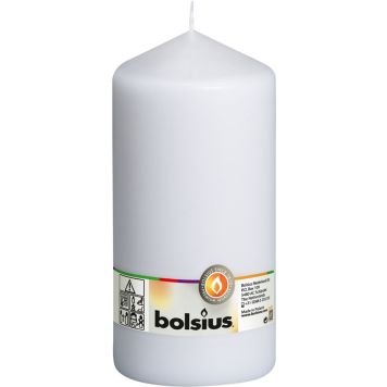 Pöytäkynttilä Bolsius XL 20 x 9,8 cm valkoinen 120 h