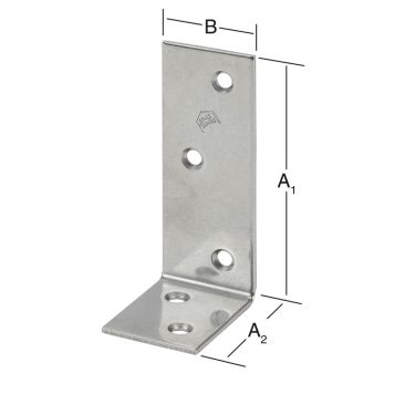 Kulmarauta 80 x 40 mm RST