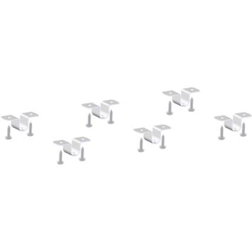 Liitinhela ja ruuvit Lundbergs 6 kpl valkoinen