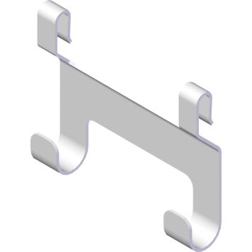 Kaksoiskoukku Lundbergs Valkoinen