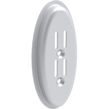 Seinäkiinnike Lundbergs valkoinen ovaali