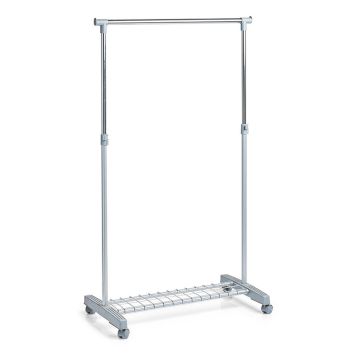 Vaateteline Zeller harmaa 83 x 43 x 93,5-170 cm