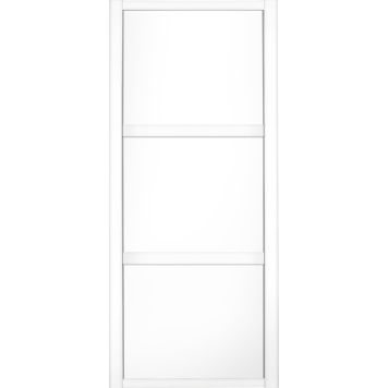 Liukuovi Lundbergs Nordic 610 x 2301 mm Valkoinen 3-peilinen