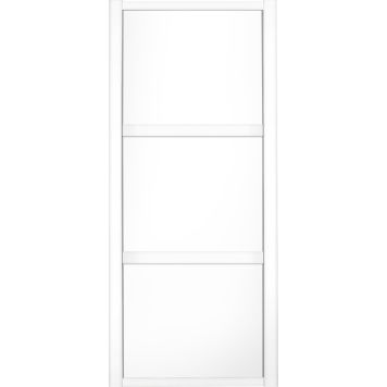 Liukuovi Lundbergs Nordic 762 x 2301 mm Valkoinen 3-peilinen