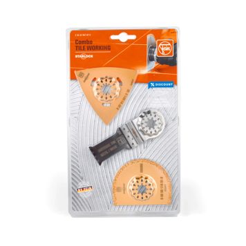 Teräsarja Fein Starlock Laatta 3 kpl