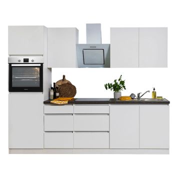 Keittiökokonaisuus Respekta 2,7 m matta valkoinen