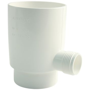 Sadevedenkerääjä Marley DN 105 valkoinen