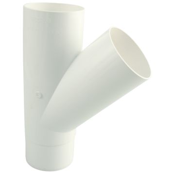 Haaraputki 45° Marley DN 105/105 valkoinen