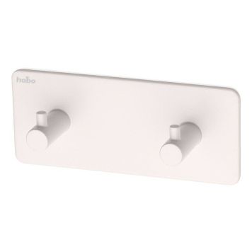 Kaksoiskoukku Habo Flair Valkoinen 5 x 12 cm