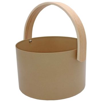 Saunasanko Saunia Pata kultahiekka/pyökki 6 l