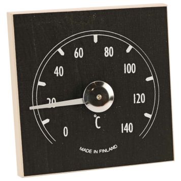 Saunan Lämpömittari Musta/Tervaleppä