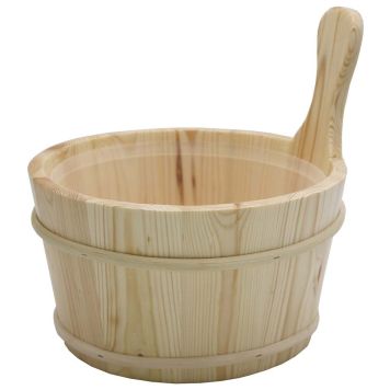 Puinen saunakiulu Saunia 4 l