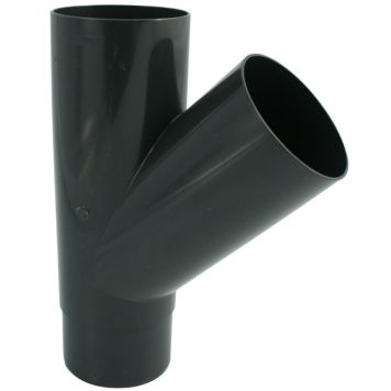 Haaraputki 45° Marley DN 105/105 antrasiitti