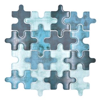 Mosaiikkilaatta Palapeli Crystal Mix XCM PT03G Vihreä 29,8 x 29,8 cm