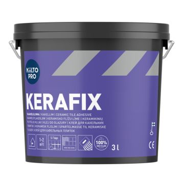 Kaakeliliima Kiilto Pro Kerafix 3 l