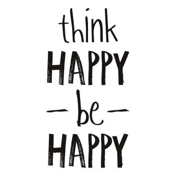 Sisustustaulu Reinders Think Happy 20 x 30 cm