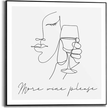 Sisustustaulu Reinders More Wine Please 50 x 50 cm