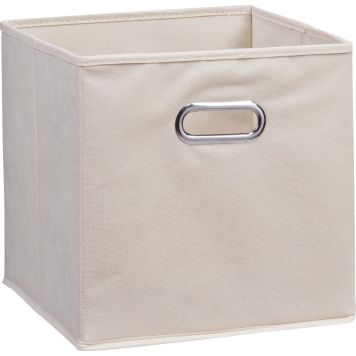 Kangaskori Zeller beige 28 x 28 x 28 cm