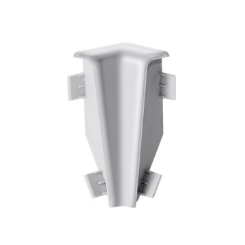 Jalkalistan sisäkulma Logoclic K58 C hopea 2 kpl