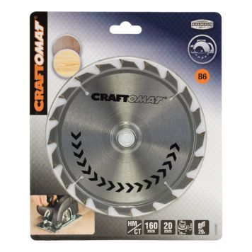 Pyörösahanterä Craftomat 20 H 160 x 20/16 mm